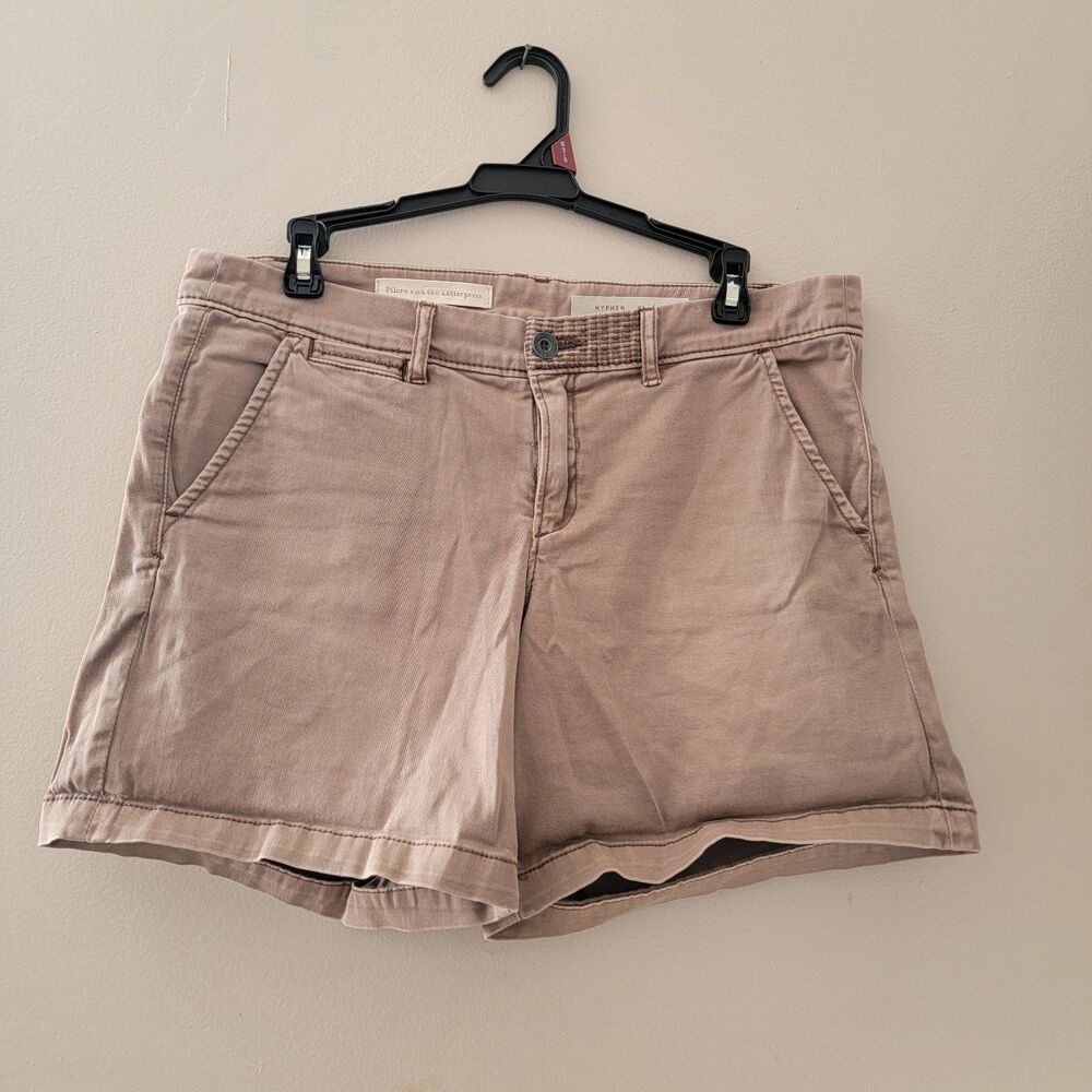 Anthropolo Pilcro and the Letterpress Hyphen Shorts Tan Women Size 29